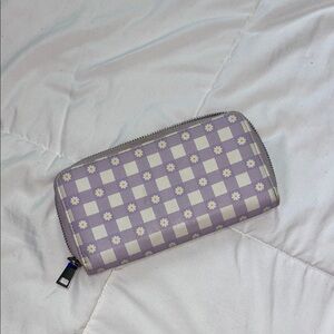 George Lavender Checkered Wallet